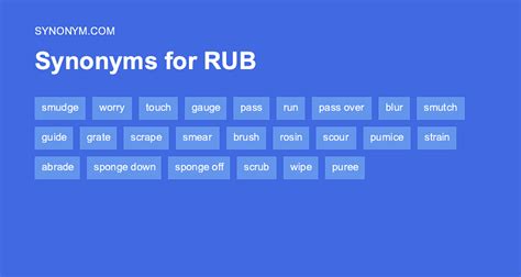 73 Synonyms of RUBBING .
